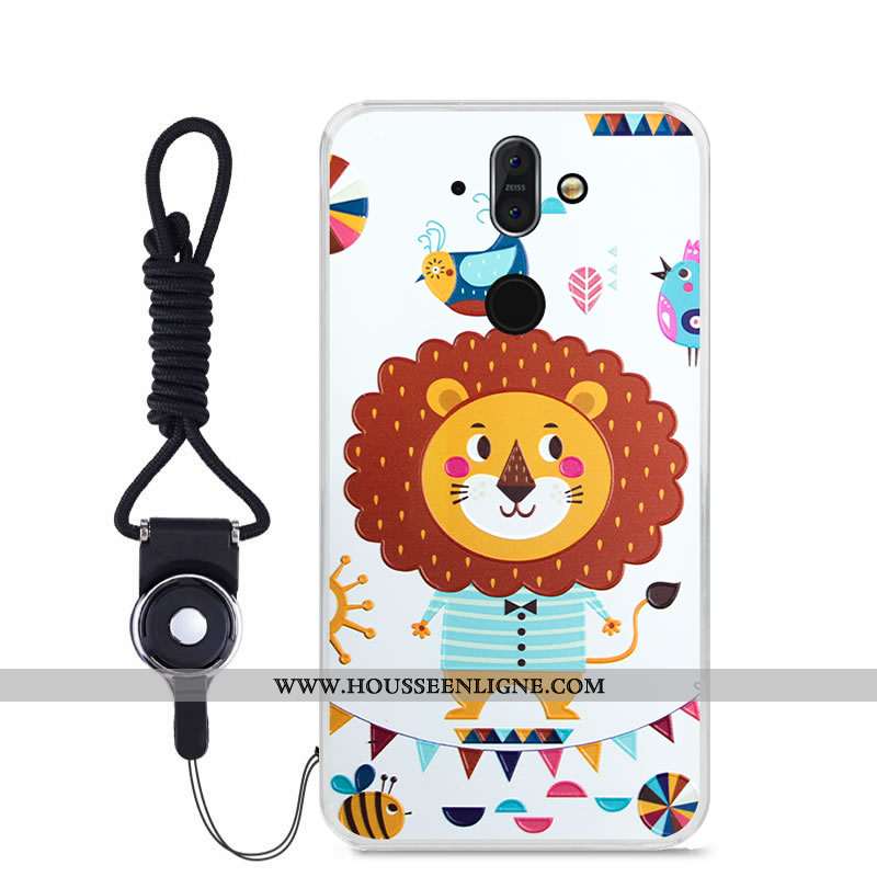 Étui Nokia 8 Sirocco Fluide Doux Téléphone Portable Bleu Couleur Haute Peinture