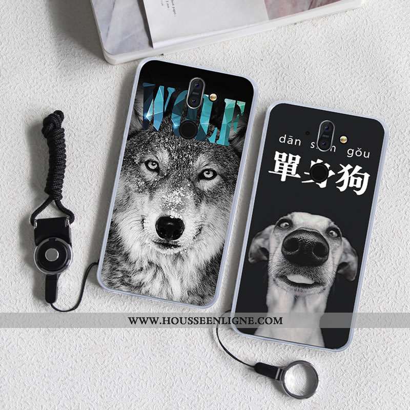 Étui Nokia 8 Sirocco Fluide Doux Téléphone Portable Bleu Couleur Haute Peinture