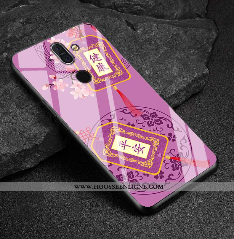 Étui Nokia 8 Sirocco Protection Verre Téléphone Portable Violet Coque