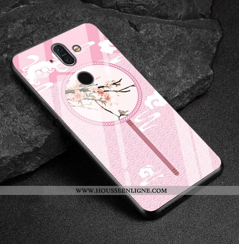 Étui Nokia 8 Sirocco Protection Verre Téléphone Portable Violet Coque
