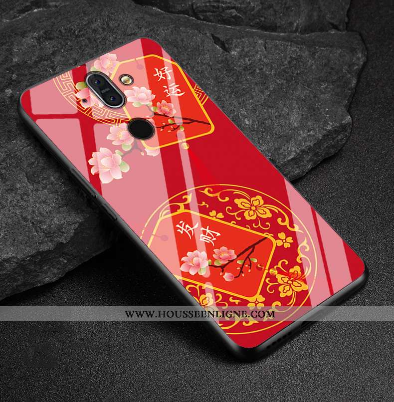 Étui Nokia 8 Sirocco Protection Verre Téléphone Portable Violet Coque