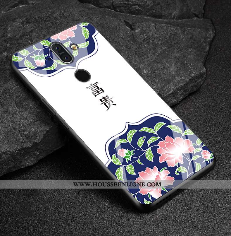 Étui Nokia 8 Sirocco Protection Verre Téléphone Portable Violet Coque