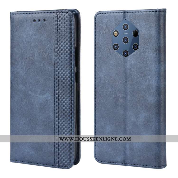 Étui Nokia 9 Pureview Cuir Protection Housse Coque Boucle Magnétique Portefeuille Téléphone Portable