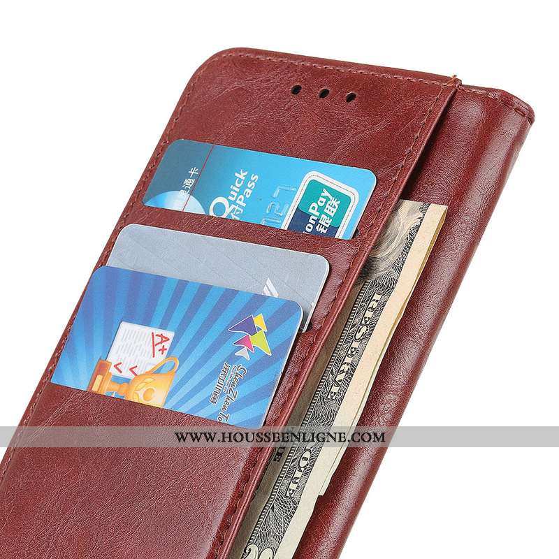 Étui Nokia 9 Pureview Modèle Fleurie Téléphone Portable Coque Une Agrafe Pu Marron