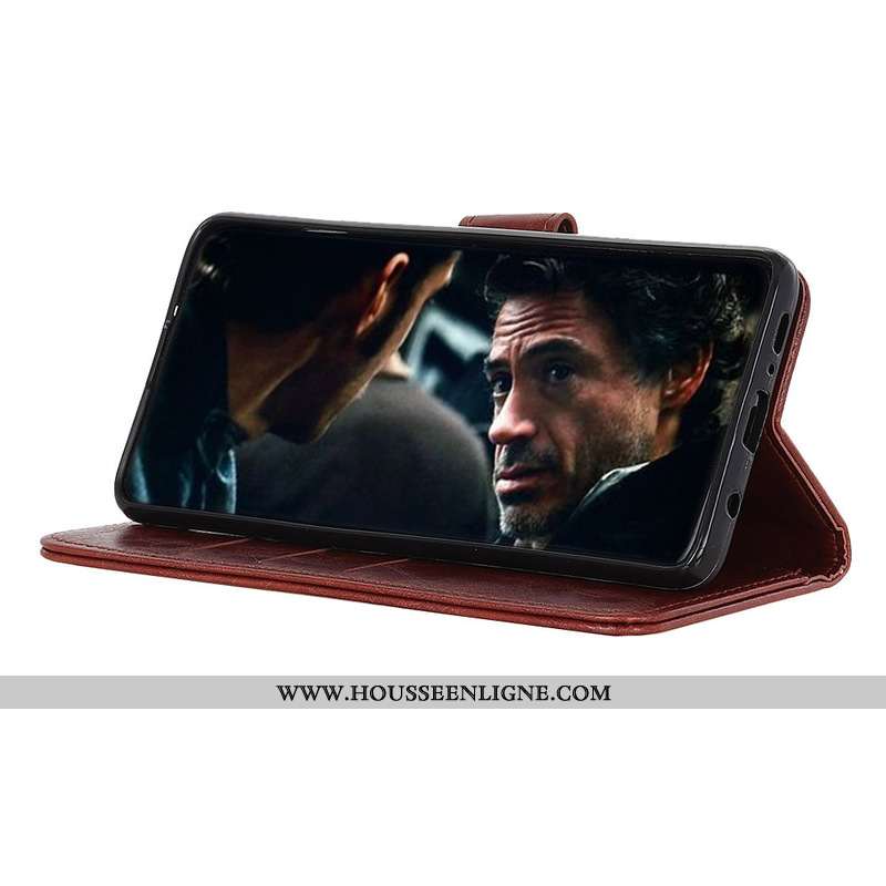 Étui Nokia 9 Pureview Modèle Fleurie Téléphone Portable Coque Une Agrafe Pu Marron