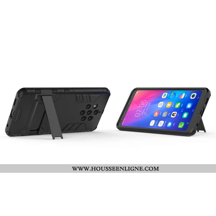 Étui Nokia 9 Pureview Protection Coque Armure Support Or Téléphone Portable Doré