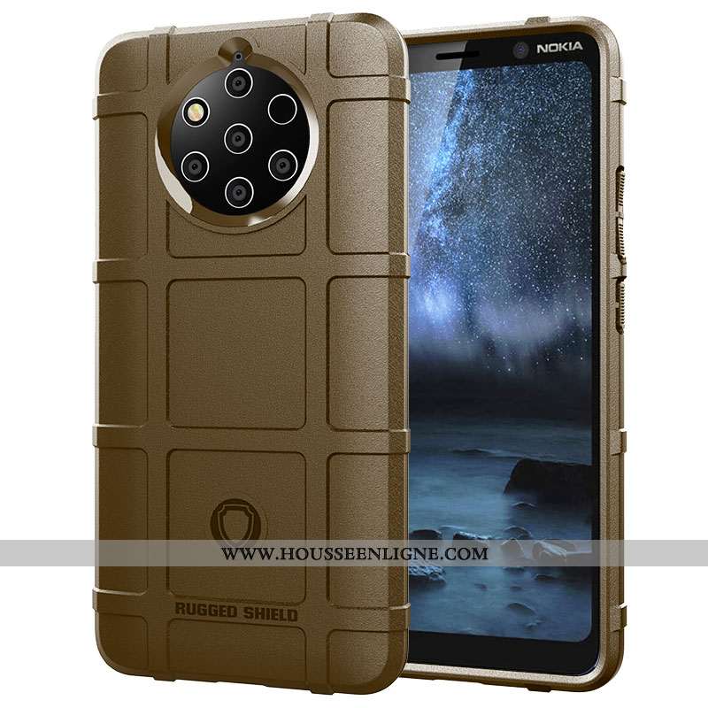Étui Nokia 9 Pureview Protection Coque Vert Téléphone Portable Magnétisme Incassable Armée Verte