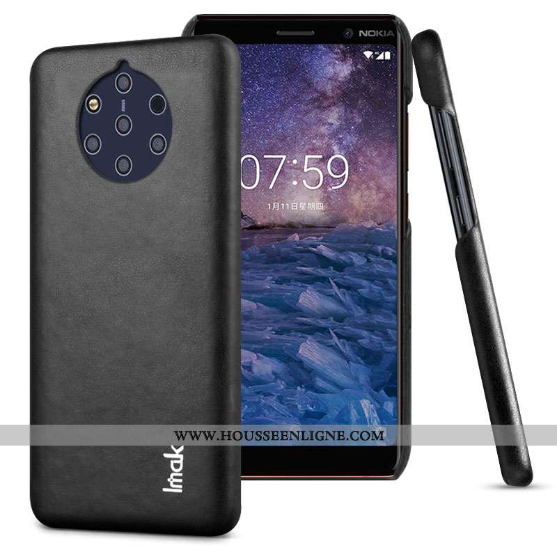 Étui Nokia 9 Pureview Protection Cuir Coque Carte Marron Téléphone Portable