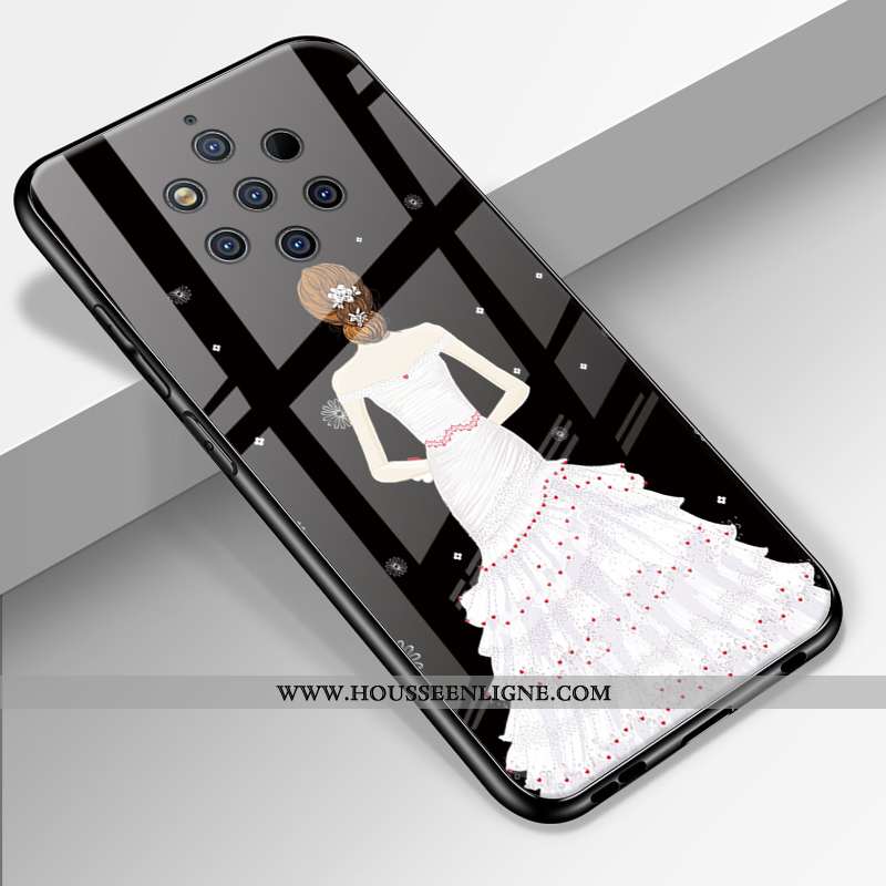 Étui Nokia 9 Pureview Tendance Silicone Amoureux Personnalité Incassable Coque Rouge