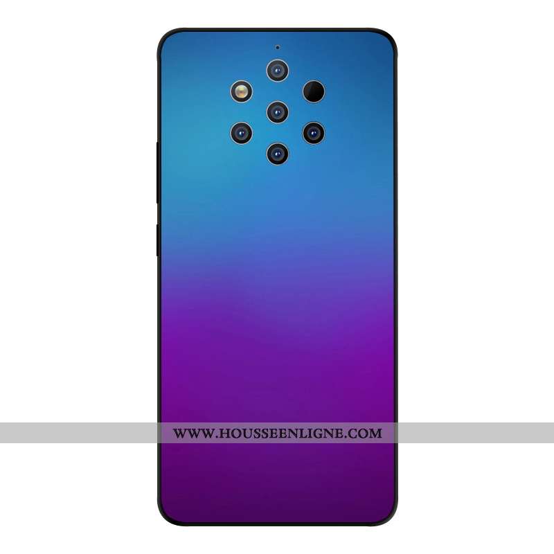 Étui Nokia 9 Pureview Verre Créatif Protection Dégradé Violet Téléphone Portable