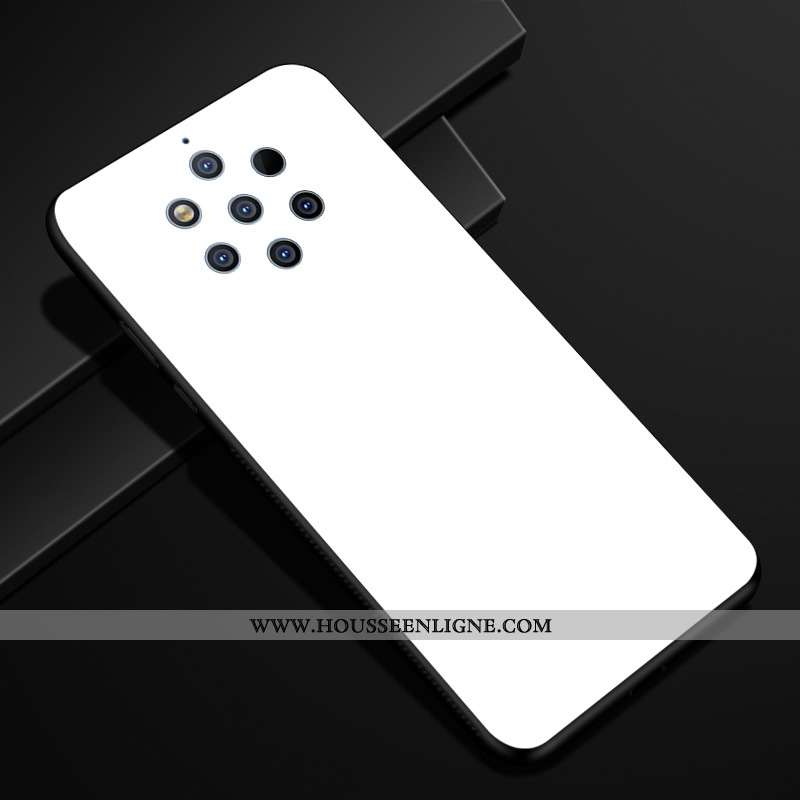 Étui Nokia 9 Pureview Verre Créatif Protection Dégradé Violet Téléphone Portable