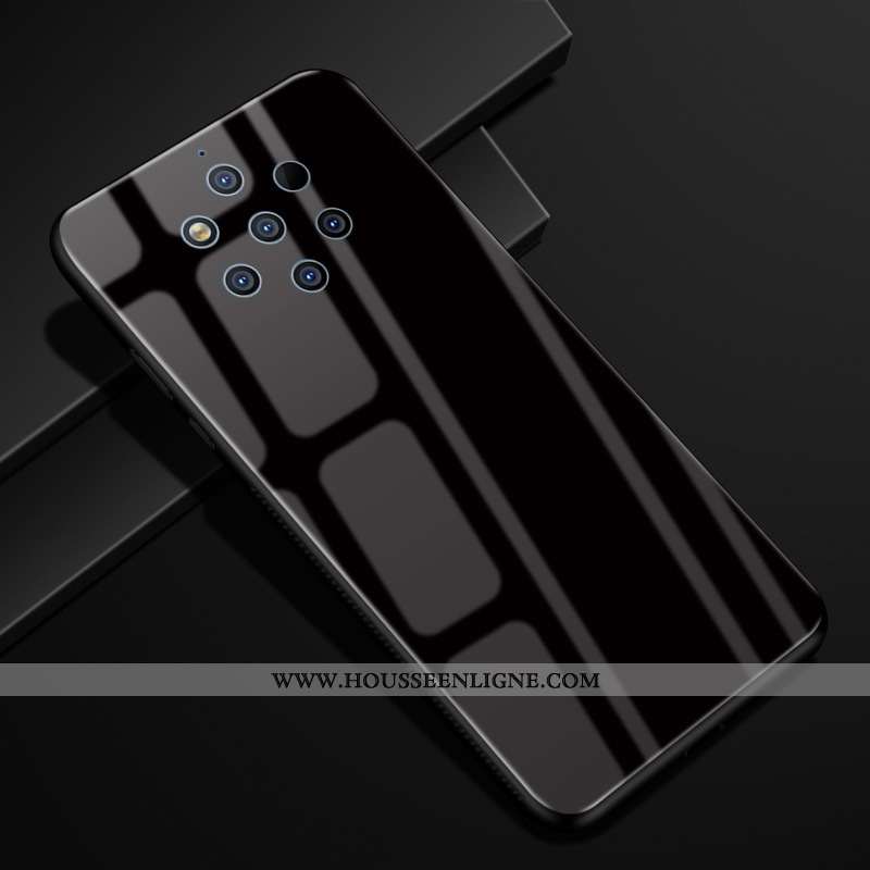 Étui Nokia 9 Pureview Verre Créatif Protection Dégradé Violet Téléphone Portable