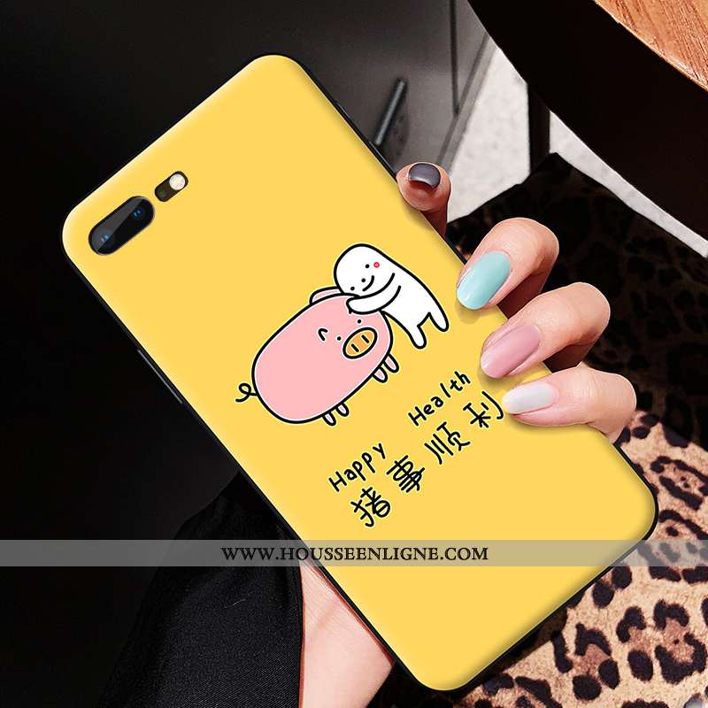 Étui Oneplus 5 Délavé En Daim Dessin Animé Nouveau Silicone Téléphone Portable Jaune Coque