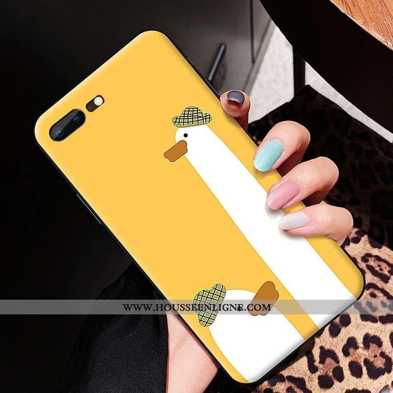 Étui Oneplus 5 Délavé En Daim Dessin Animé Nouveau Silicone Téléphone Portable Jaune Coque