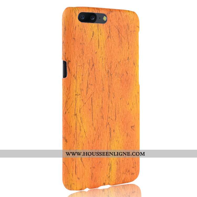 Étui Oneplus 5 En Bois Cuir Coque Incassable Modèle Fleurie Vintage Protection Violet