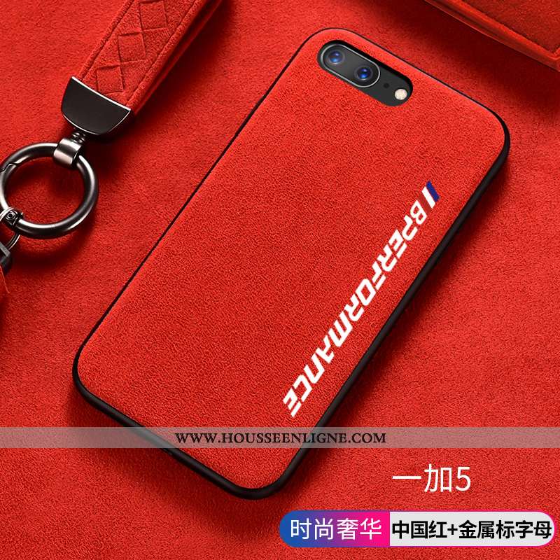 Étui Oneplus 5 Luxe Personnalité Coque Tendance Vert Daim Fourrure Antidérapant Turquoise