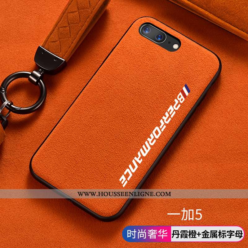 Étui Oneplus 5 Luxe Personnalité Coque Tendance Vert Daim Fourrure Antidérapant Turquoise