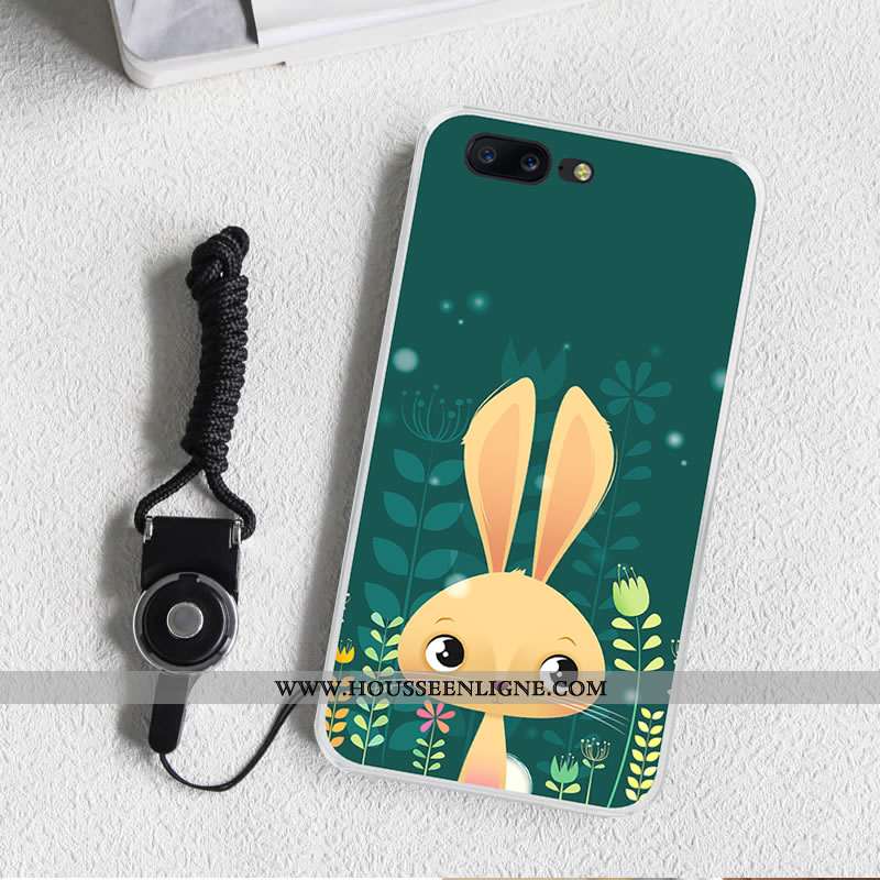 Étui Oneplus 5 Légère Protection Peinture Couleur Bleu Gaufrage Tout Compris