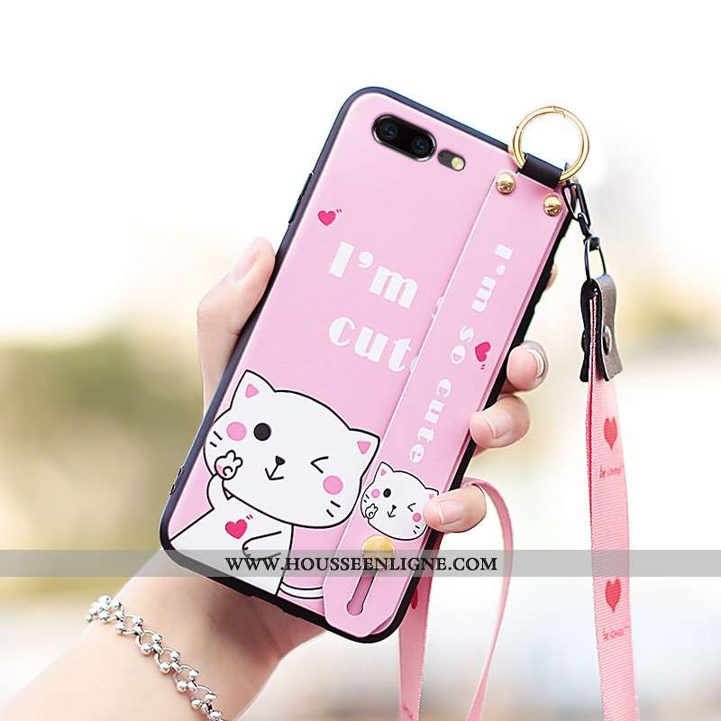 Étui Oneplus 5 Silicone Ornements Suspendus Support Tendance Violet Téléphone Portable Charmant