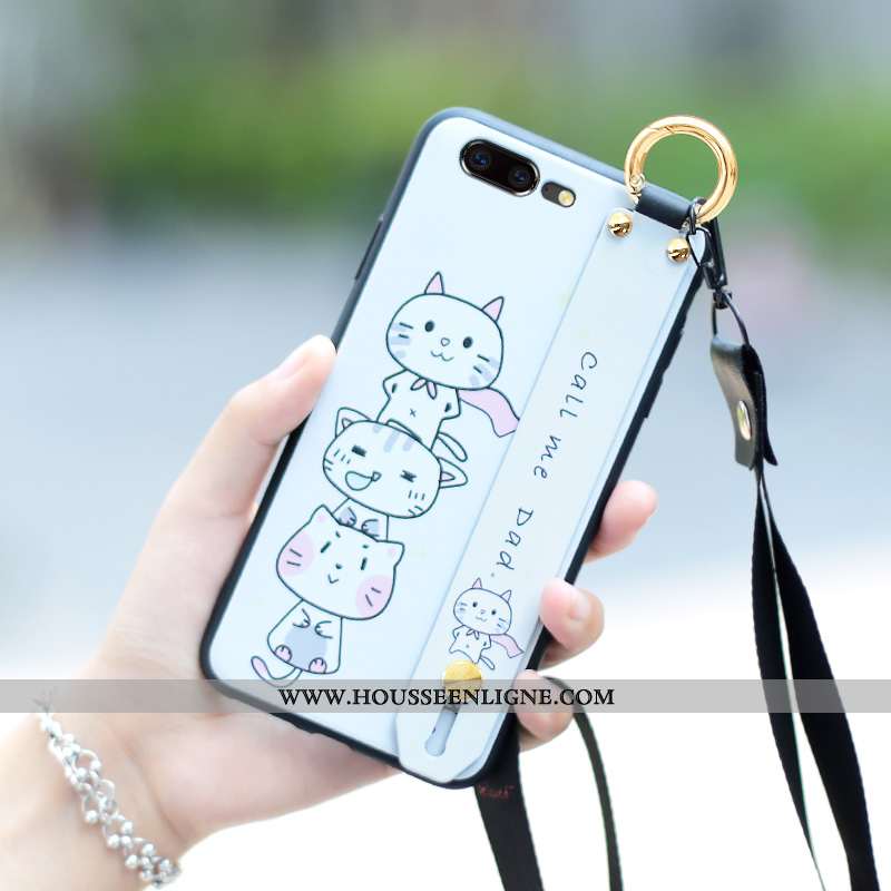 Étui Oneplus 5 Silicone Ornements Suspendus Support Tendance Violet Téléphone Portable Charmant
