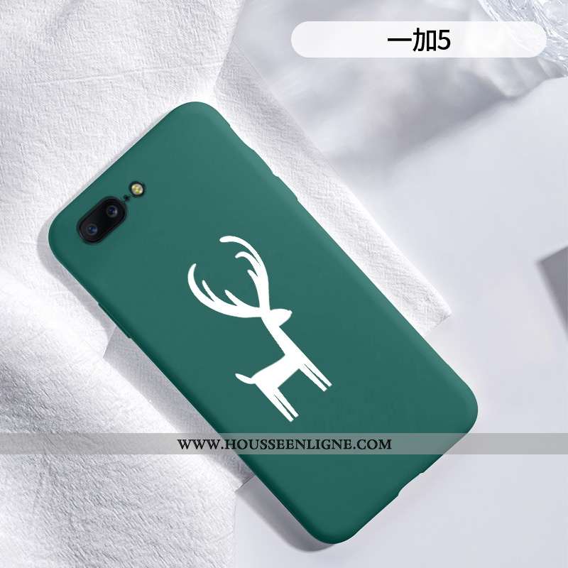 Étui Oneplus 5 Silicone Protection Chat Net Rouge Fluide Doux Créatif Bleu