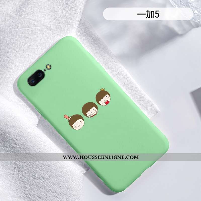 Étui Oneplus 5 Silicone Protection Chat Net Rouge Fluide Doux Créatif Bleu