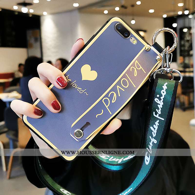 Étui Oneplus 5 Tendance Fluide Doux Incassable Silicone Vent Coque Bleu
