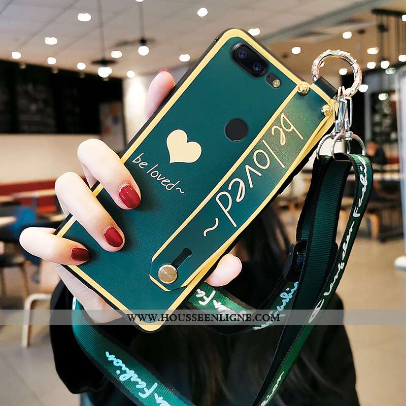 Étui Oneplus 5 Tendance Fluide Doux Incassable Silicone Vent Coque Bleu