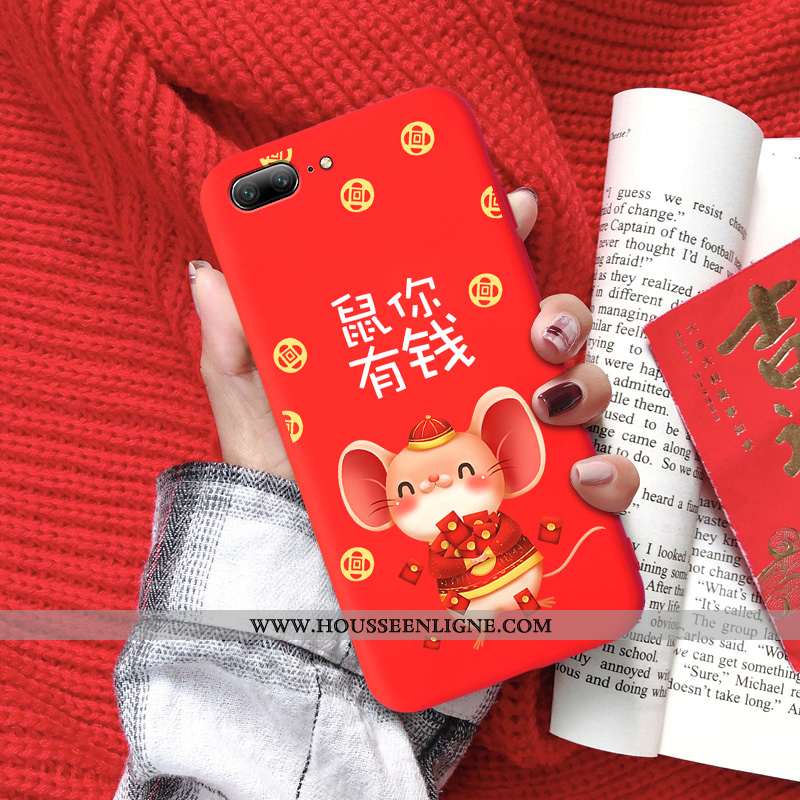 Étui Oneplus 5 Tendance Légère Tout Compris Fluide Doux Rat Délavé En Daim Rouge
