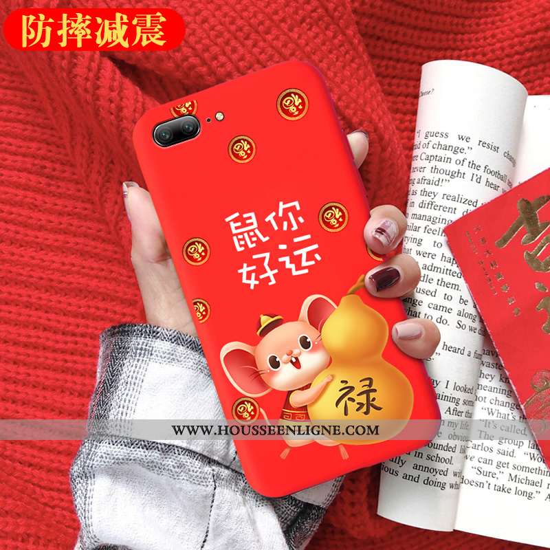 Étui Oneplus 5 Tendance Légère Tout Compris Fluide Doux Rat Délavé En Daim Rouge