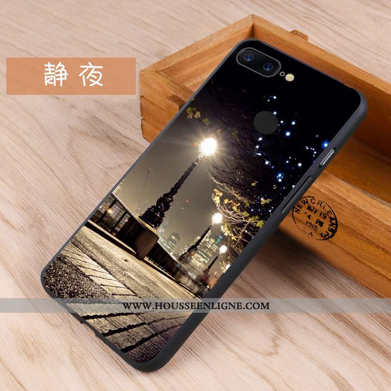 Étui Oneplus 5t Créatif Fluide Doux Incassable Protection Noir Téléphone Portable
