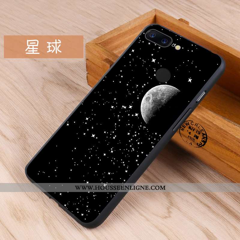 Étui Oneplus 5t Créatif Fluide Doux Incassable Protection Noir Téléphone Portable