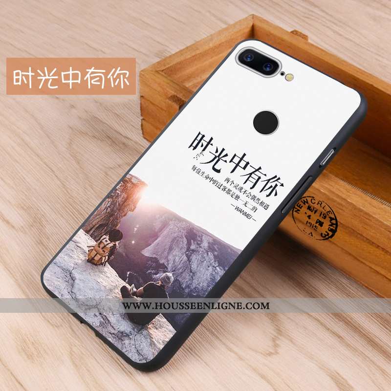 Étui Oneplus 5t Créatif Fluide Doux Incassable Protection Noir Téléphone Portable