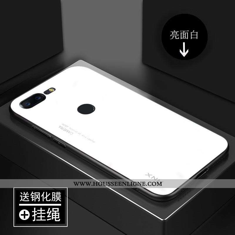 Étui Oneplus 5t Protection Verre Vert Coque Téléphone Portable Tendance Personnalité Verte