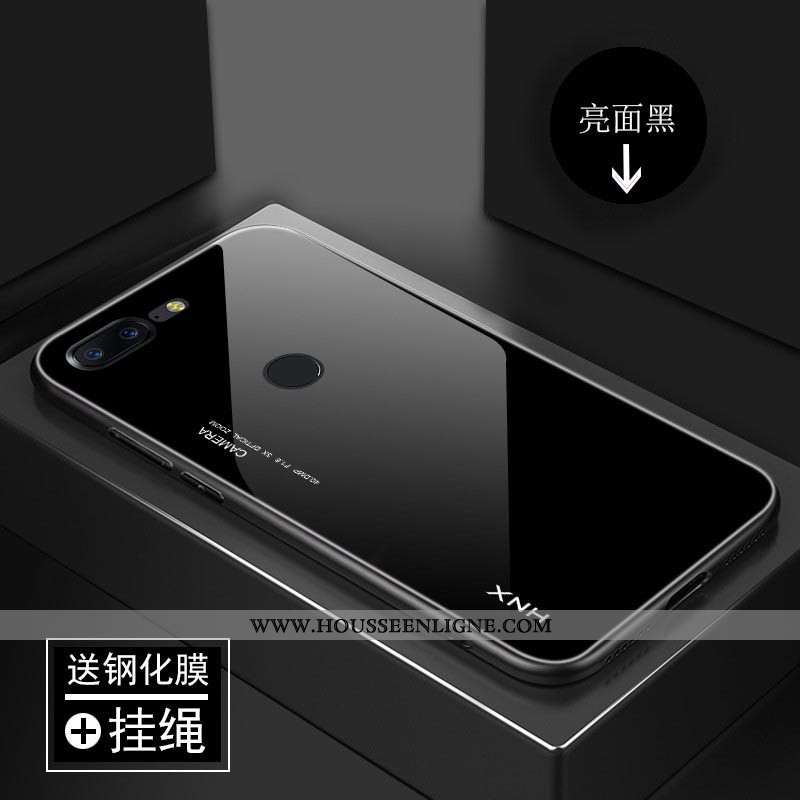 Étui Oneplus 5t Protection Verre Vert Coque Téléphone Portable Tendance Personnalité Verte