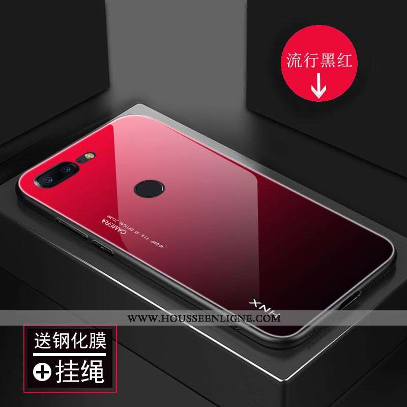 Étui Oneplus 5t Protection Verre Vert Coque Téléphone Portable Tendance Personnalité Verte