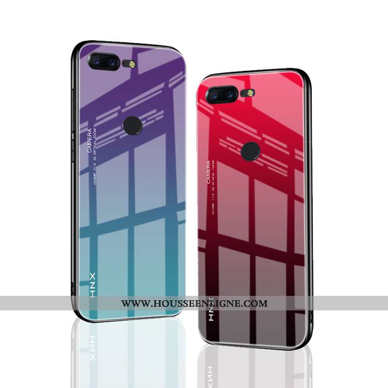 Étui Oneplus 5t Protection Verre Vert Coque Téléphone Portable Tendance Personnalité Verte