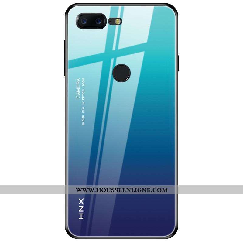 Étui Oneplus 5t Protection Verre Vert Coque Téléphone Portable Tendance Personnalité Verte