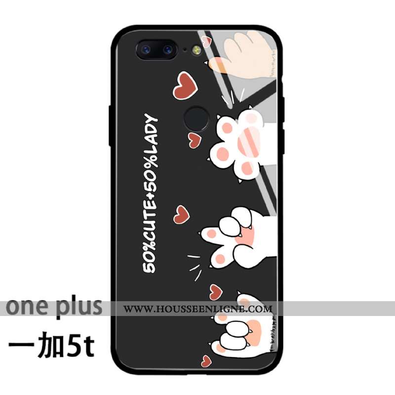 Étui Oneplus 5t Silicone Protection Noir Tout Compris Original Chat