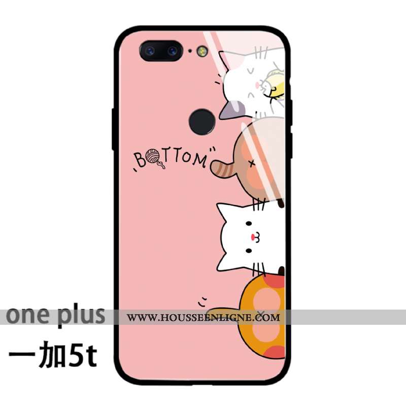 Étui Oneplus 5t Silicone Protection Noir Tout Compris Original Chat