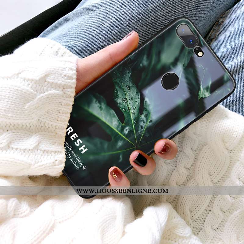 Étui Oneplus 5t Tendance Fluide Doux Clair Verre Vent Bleu Miroir