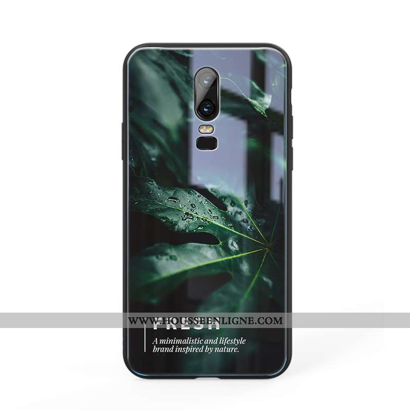 Étui Oneplus 5t Tendance Fluide Doux Clair Verre Vent Bleu Miroir