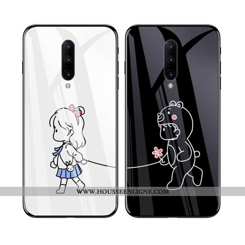 Étui Oneplus 5t Verre Personnalité Amoureux Tendance Ultra Légère Net Rouge Noir