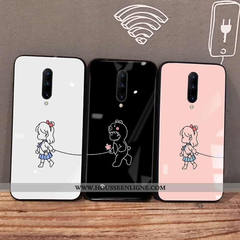Étui Oneplus 5t Verre Personnalité Amoureux Tendance Ultra Légère Net Rouge Noir