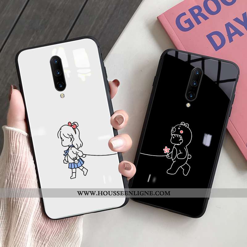 Étui Oneplus 5t Verre Personnalité Amoureux Tendance Ultra Légère Net Rouge Noir