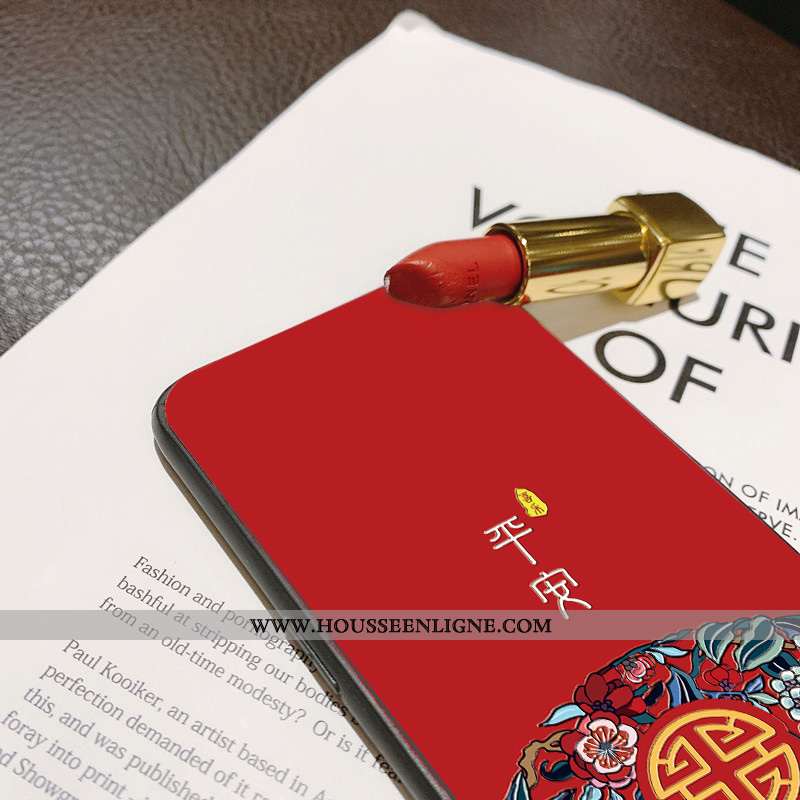Étui Oneplus 5t Vintage Fluide Doux Ornements Suspendus Coque Vent Art Rouge