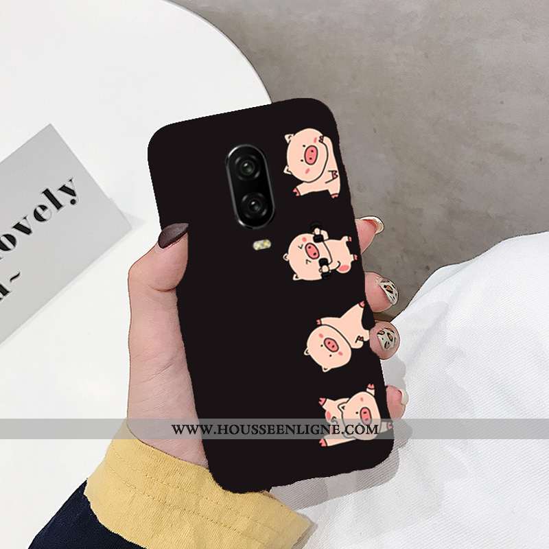 Étui Oneplus 6t Charmant Ultra Incassable Tout Compris Délavé En Daim Téléphone Portable Légère Roug