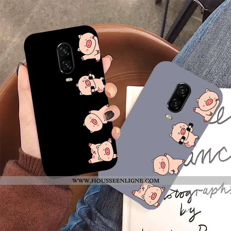 Étui Oneplus 6t Charmant Ultra Incassable Tout Compris Délavé En Daim Téléphone Portable Légère Roug