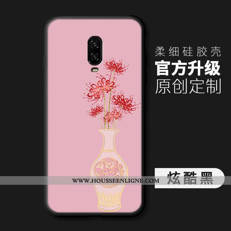 Étui Oneplus 6t Créatif Ultra Coque Mode Tout Compris Téléphone Portable Vent Bleu