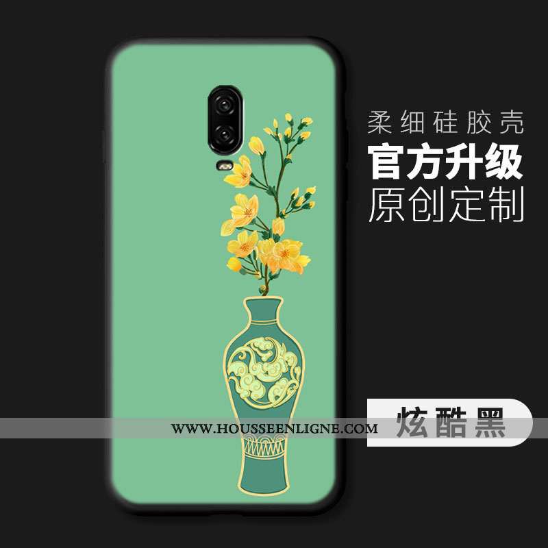 Étui Oneplus 6t Créatif Ultra Coque Mode Tout Compris Téléphone Portable Vent Bleu